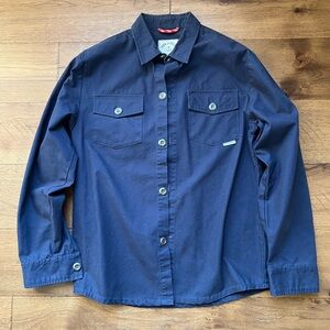 Iron and Resin Shop Work Shirt Navy
